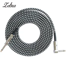 6,5 мм аудио кабель Профессиональный без шума 3 метра/10 футов гитарный кабель для гитарного усилителя микшер Педаль Эффекта баса 6,35 мм