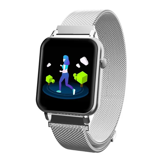 Silver Steel Y6 Pro Multi Smart Bracelet Heart Rate Blood Pressure Oxygen Monitor Smart Band Waterproof Watch Sport Fitness Tracker Wristband - Цвет: Silver Steel