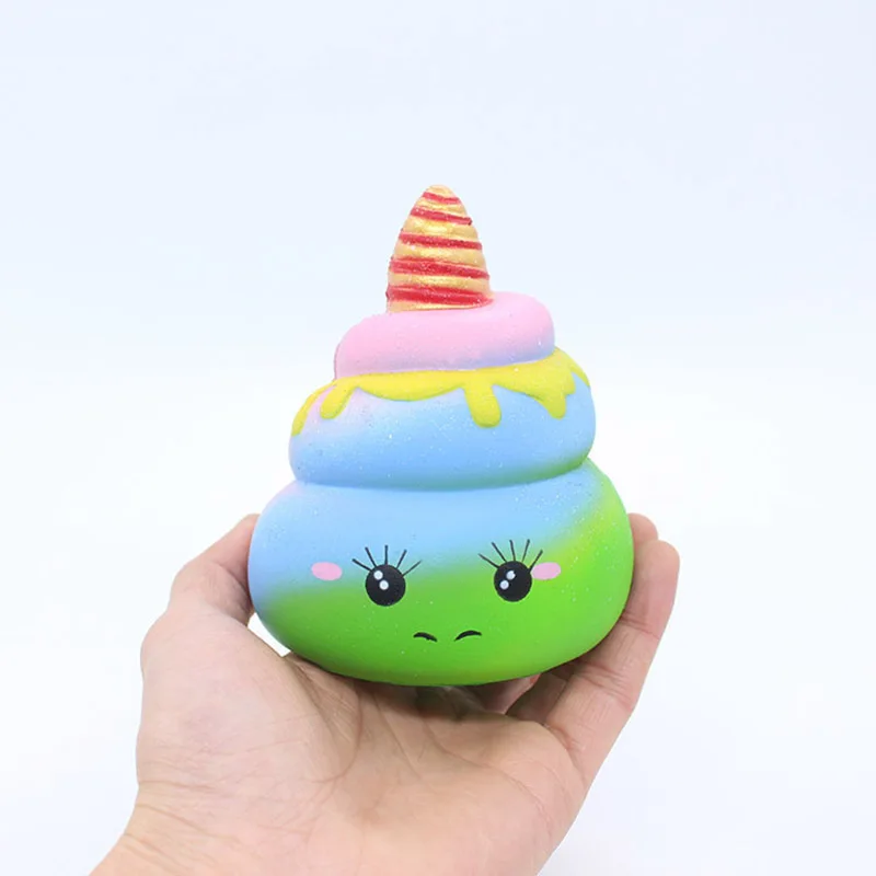 Kawaii Squeeze Toys Simulation Stool Model Office Stress Relief Toys Slow Rise Rebound PU Squishy Toys for Children