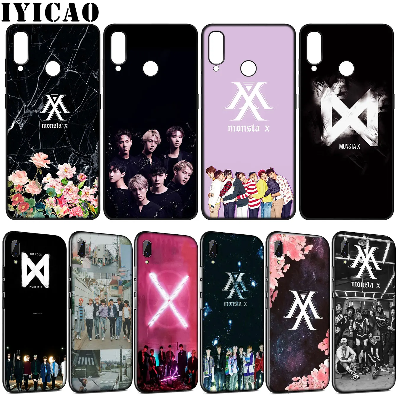 Мягкий чехол Monsta X Для Huawei Y9 Y7 Y6 Prime 2019 2018 Honor 20 10 9 9X 8C 8X 8 Lite 7C 7X 7A Pro|Бамперы| |
