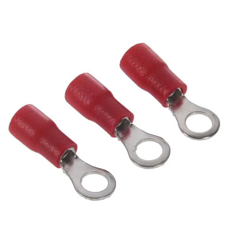 10pcs Insulated Crimp Ring Terminal Wire Connector 22-16AWG M6 | Обустройство дома