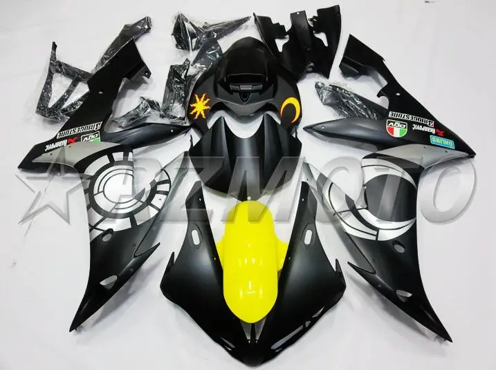 ABS Литье Мотоцикл Обтекатели наборы подходят для Yamaha YZF-1000-R1 2004 2005 2006 04 05 06 обтекатель кузова Комплект Желтый Черный