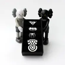 5 двойных подарочных коробок, первоклассные носки с принтом для пар, хлопковые спортивные безбортные носки супергероя, тонкие носки для мужчин и женщин