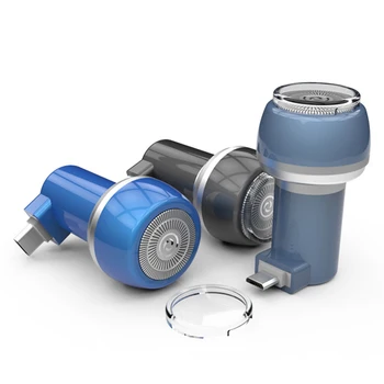 

Travel Razor Mini USB IOS Smartphone Shaving For Men Electric Shaver Outdoor Portable Electric Shavers Safe Shaving Device