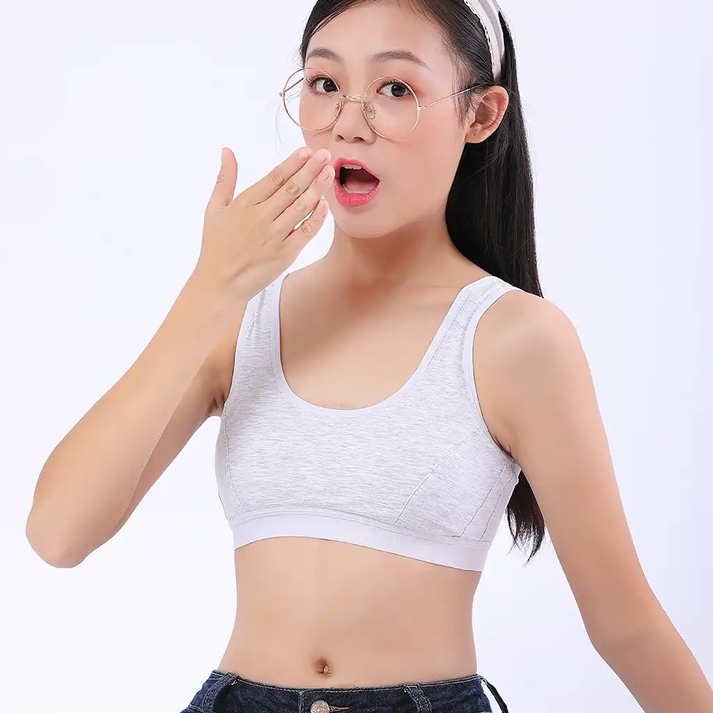 Tiener Effen Ondergoed 12 Jaar Oud Mooie Meisje Opleiding Beha Ondergoed Vest Top Draadloze Katoen Bralette Racerback Bele Zhenskoe Bras Aliexpress Bh 12 Jaar