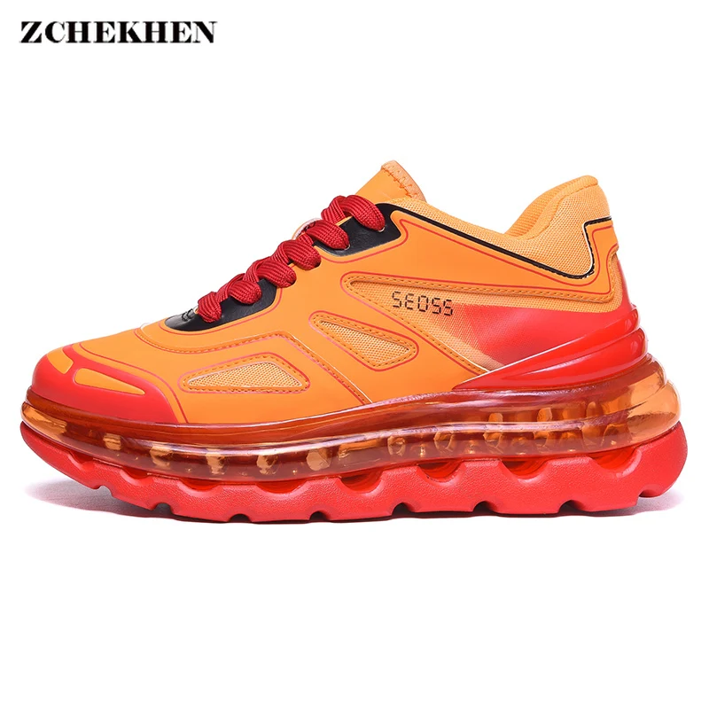 Best Hip Hop Streetwear Autumn chunky Sneakers Men Breathable Mesh Casual Shoes Men Candy Fashion Tenis Masculino Adulto Sneakers
