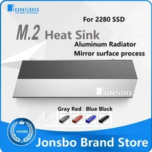 JONSBO M.2 теплоотвод 2280 SSD красный синий серый алюминиевый радиатор зеркальный матовый процесс