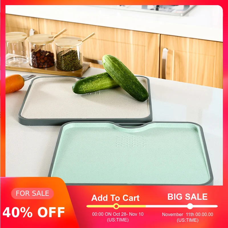 

Flexible Double Face Cutting Board Kitchen Non-slip Chopping Blocks Tool Kitchen PP Cutting Board Classification Chopping Board