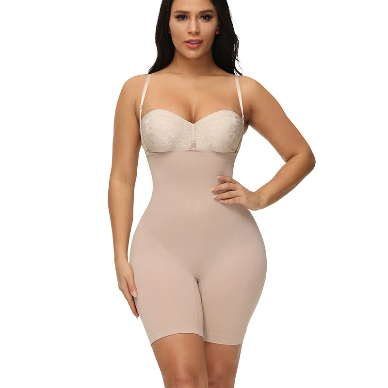 CXZD Women Bodysuit Butt Lifter Shapewear Seamless Adjustable shoulder strap Slimming Sheath Butt Lifter Push Up Thigh Slimmer plus size shapewear