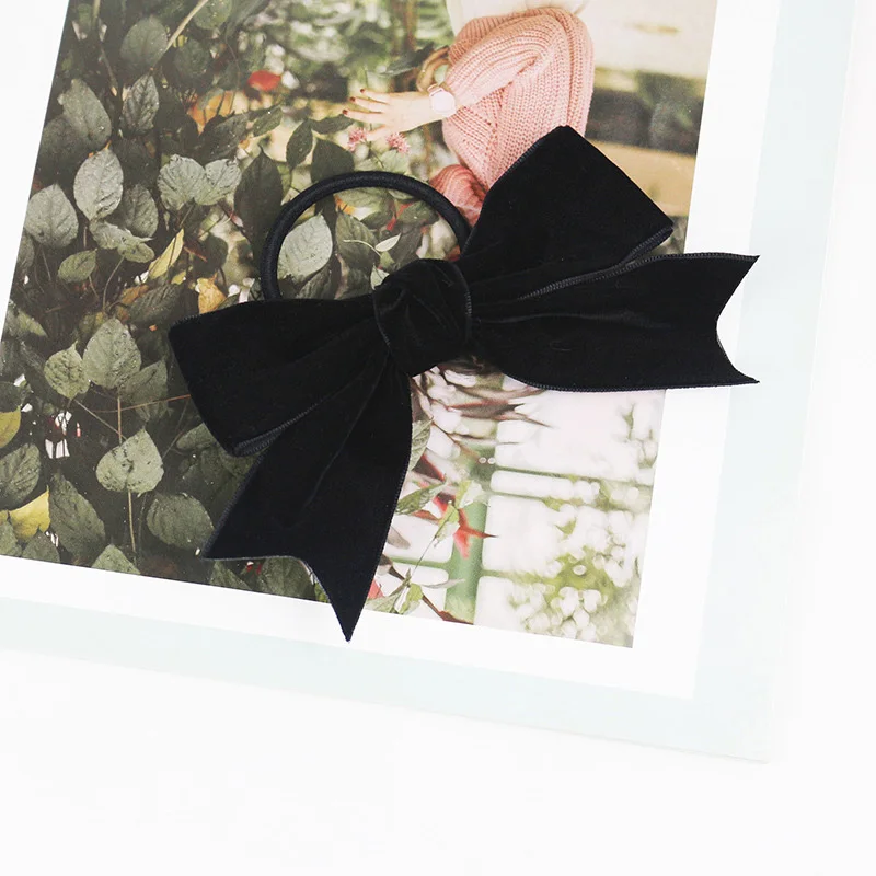 Japanese Vintage Velvet Bow Hair Clip - Image 10