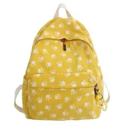Женский милый рюкзак с принтом коготь модная женская школьная сумка для девочек-подростков Женский Рюкзак Студенческая сумка