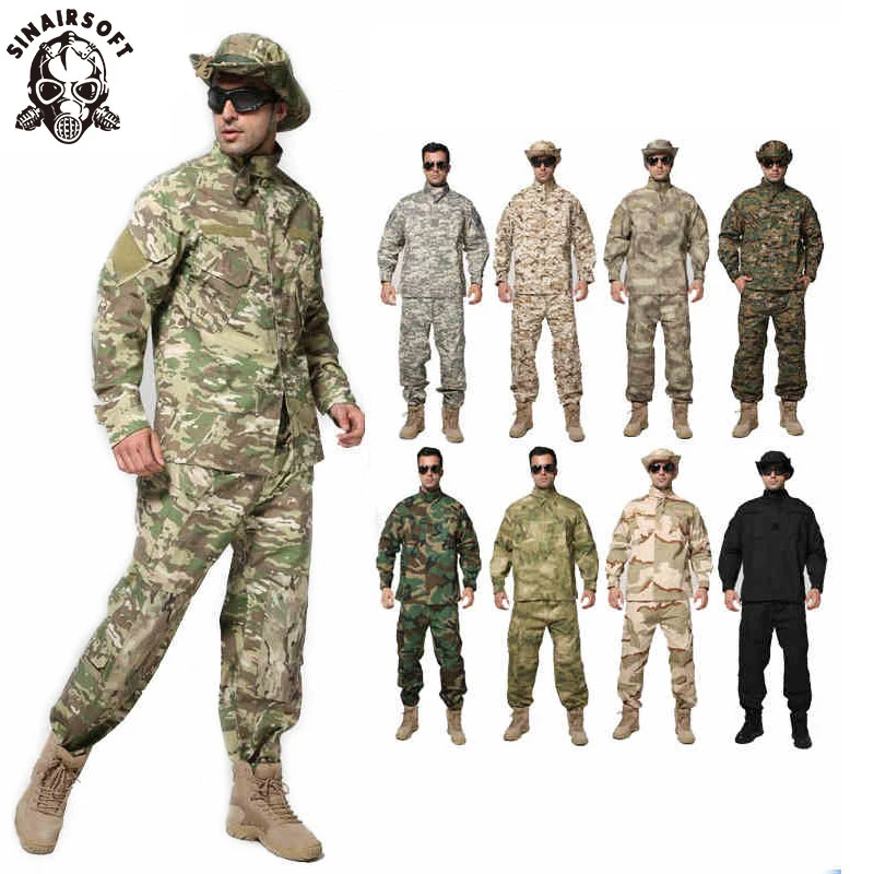 Военные тактические брюки карго SINAIRSOFT камуфляжная униформа боевая американской