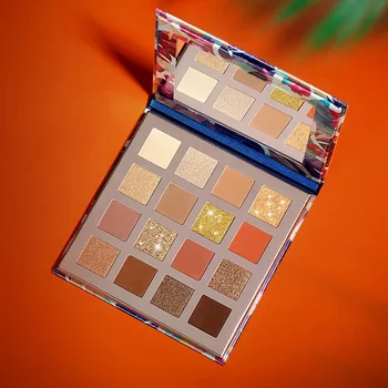 

New Colorful Eyeshadow Palette Matte 16 Colors Shimmer Blendable Bright Eye Shadow Pallete Silky Powder