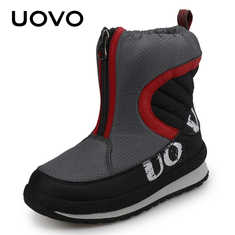 UOVO 2021 Neue Schuhe Für Jungen Und Mädchen Hohe Qualität Mode Kinder Winter Stiefel Warme Schnee kinder Schuhe Größe #30-38