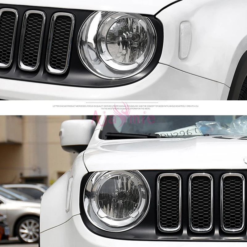 Для Jeep Renegade 2016 2017 2018 лампа с ручкой крышка Накладка планки бампер рамка панель