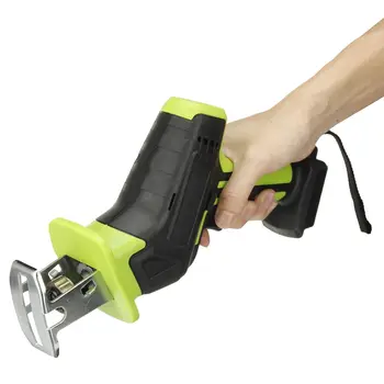 

220V Portable Cordless Reciprocating Saw Metal Cutting Wood Tool Portable Woodworking Cutters with LED Light Body Only