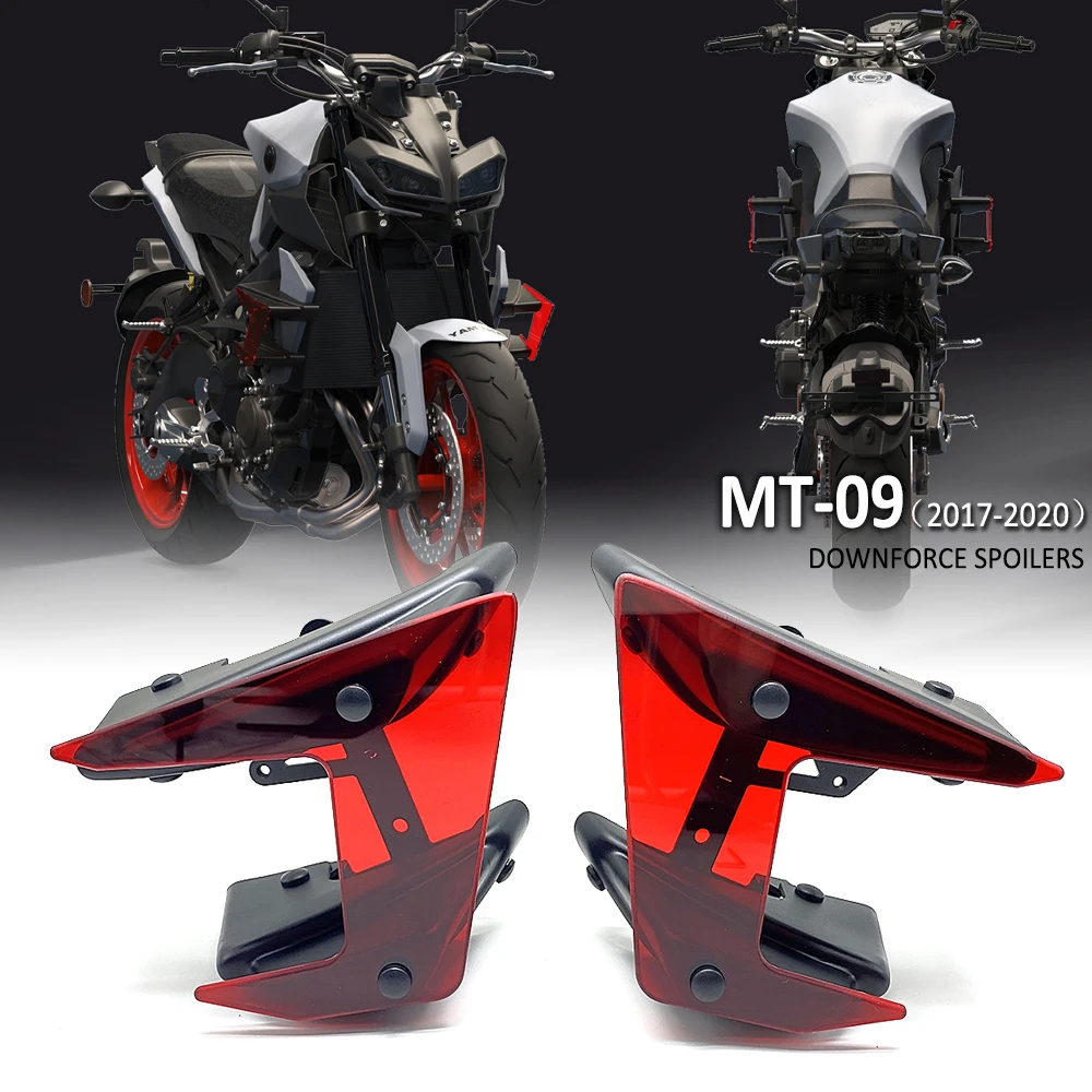 

For Yamaha MT-09 MT09 MT 09 SP Motorcycle Parts Side Downforce Naked Spoilers Fixed Winglet Fairing Wings Deflectors 2017 - 2020