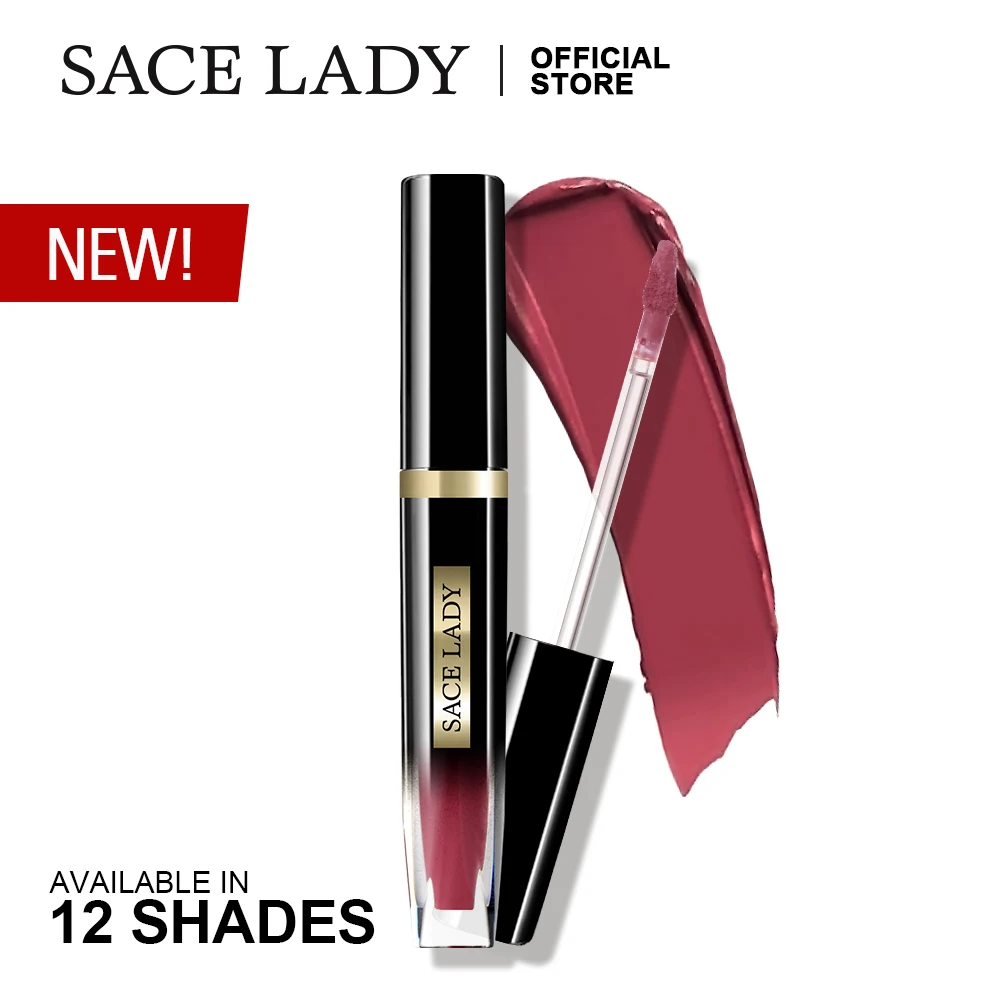 

SACE LADY Tatoo Lipstick Long Lasting 12H Matte Lip Gloss Waterproof Make Up Nude Liquid Lip Stick Makeup Sexy Lipgloss Cosmetic