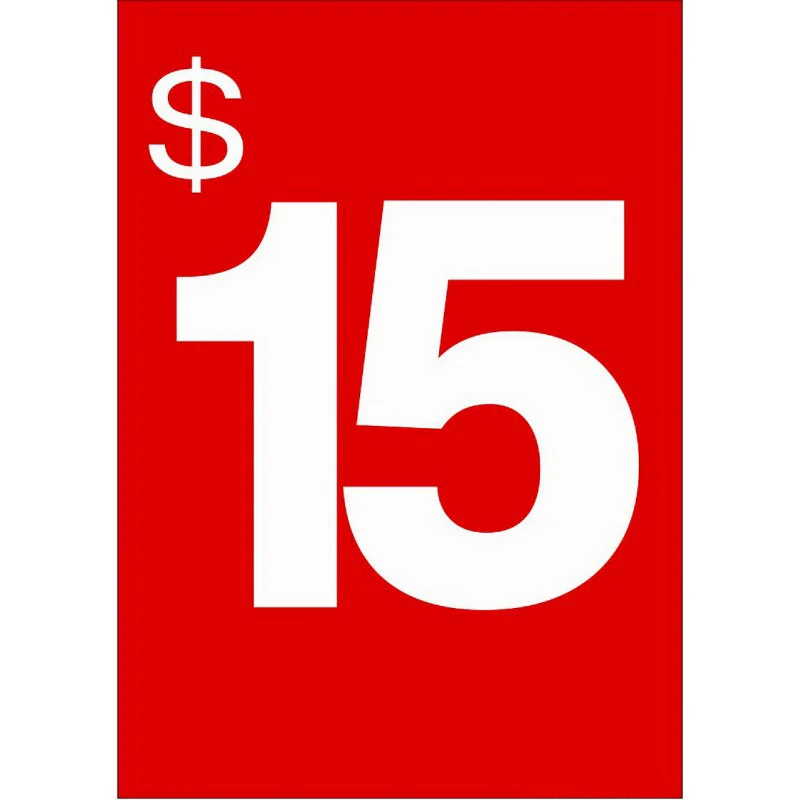 $15 рекламный карточный плакат A4 ценник бумажный баннер для супермаркета магазина