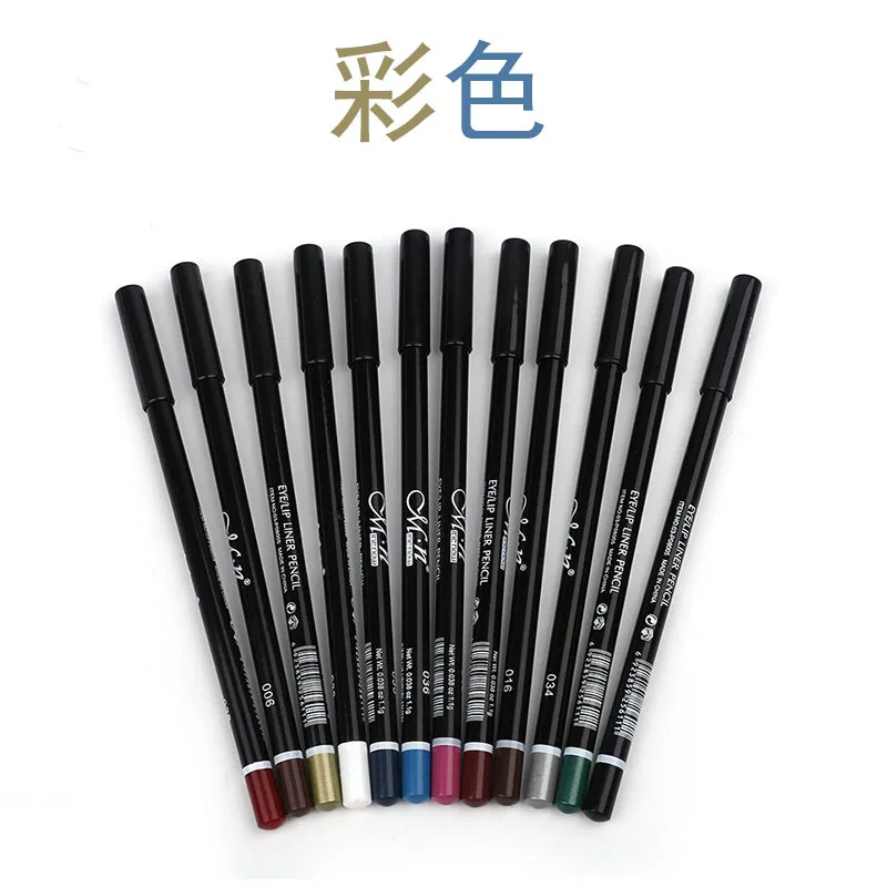 MENOW 12 Colors Eyeliner Makeup Eye Pencil Waterproof Eyebrow Eye Shadow Eye Liner Lip Sticks Cosmetics Eyes Make Up HOT