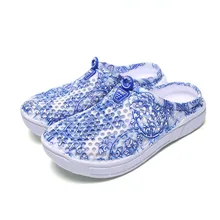 Модные открытые женские сандалии с круглым носком из ЭВА; модная летняя пляжная обувь для отдыха; дышащие женские сандалии