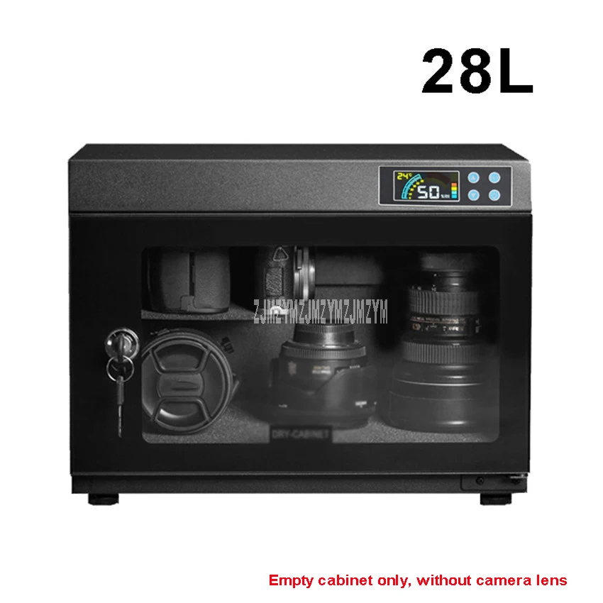 

28L Full Automatic Electronic Dry Cabinet Box SLR Camera Lens Dehumidify Drying Moistureproof Cabinet Touch LED Display Screen