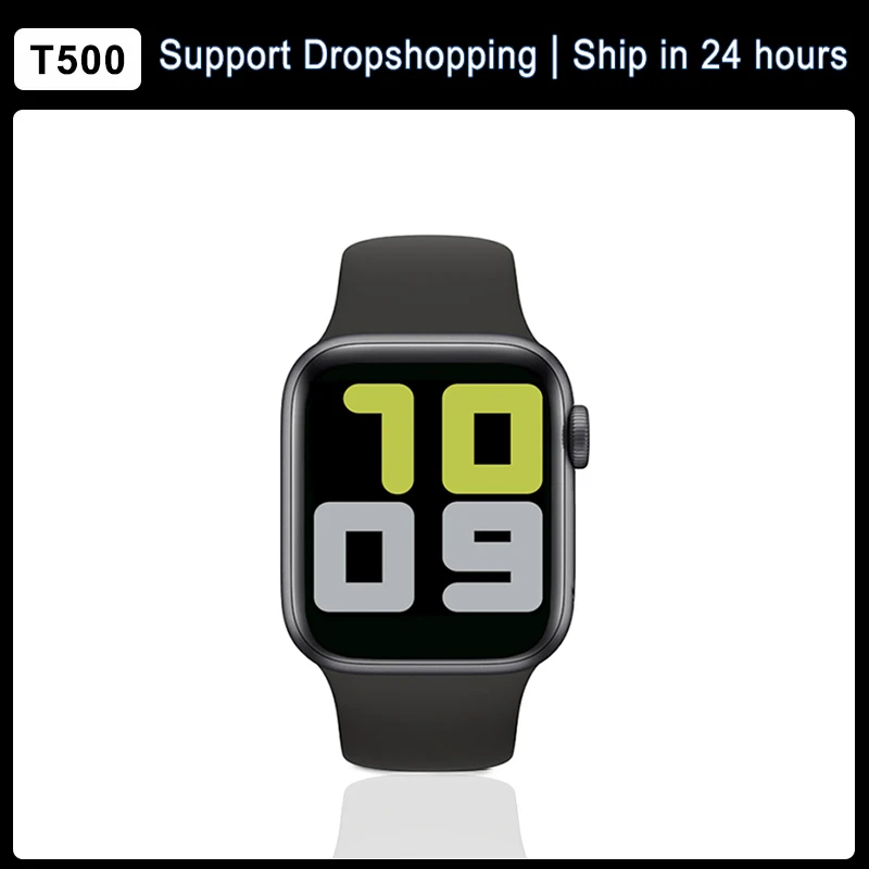 Smart Watch Men Women T500 Series 5 Bluetooth Call SmartWatch Heart Rate Monitor Blood Pressure for IOS Android PK IWO 12 IWO 8