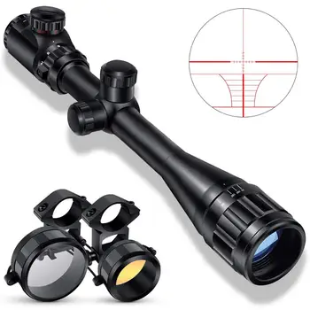 

Hunting Rifle Scope 6-24x50 AOE Red and Green Illuminated Gun Scope with Free Mount