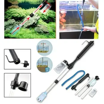 

Aquarium Battery Syphon Operated Fish Tank Vacuum Gravel Water Filter Clean Siphon Filter Cleaner Fish Tank Tools Aquarium