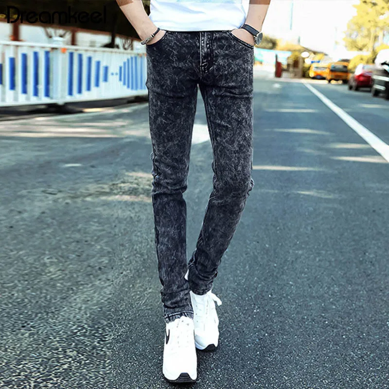 Модные мужские джинсы потертые джинсовые штаны хип-хоп спортивная одежда с эластичной талией джоггеры брюки мужские джинсы для мужчин рабочая одежда Y - Цвет: 6
