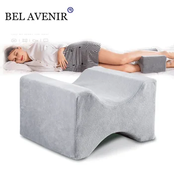 

Memory Foam Knee Pillow for Sleeping Between the Legs Cushion for Side Sleepers Align Spine Pregnancy Body Pillows Back Support