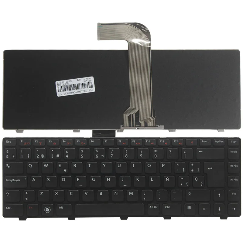 НОВЫЙ Испанский SP Клавиатура для Dell Inspiron 14R N4110 M4110 N4050 M4040 N5050 M5050 M5040 N5040 X501LX502L P17S N4120 M4120 L502X