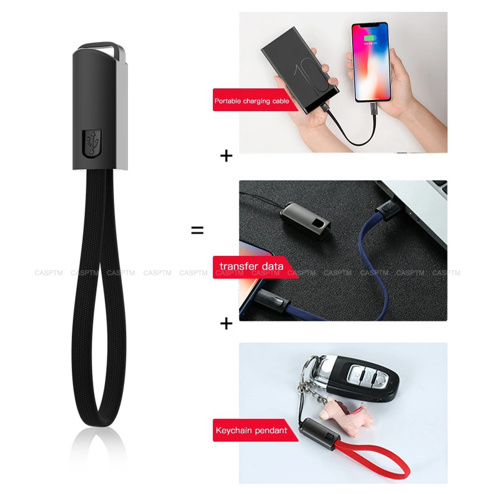 Брелок usb type C кабель мини Нейлон Micro USB кабель для мобильного телефона 2A быстрое зарядное устройство Передача данных для samsung A50 S10 зарядка