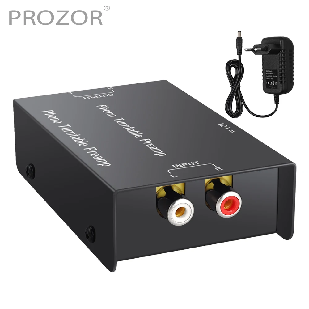 Prozor Phono Turntable Preamp With Rca Input Output & Low