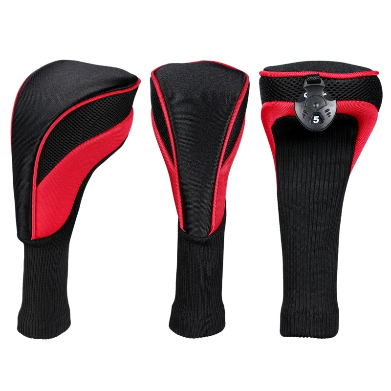 3Pcs/Pack Long Neck Golf Hybrid Club Head Covers Interchangeable(1#3#5#) | Спорт и развлечения