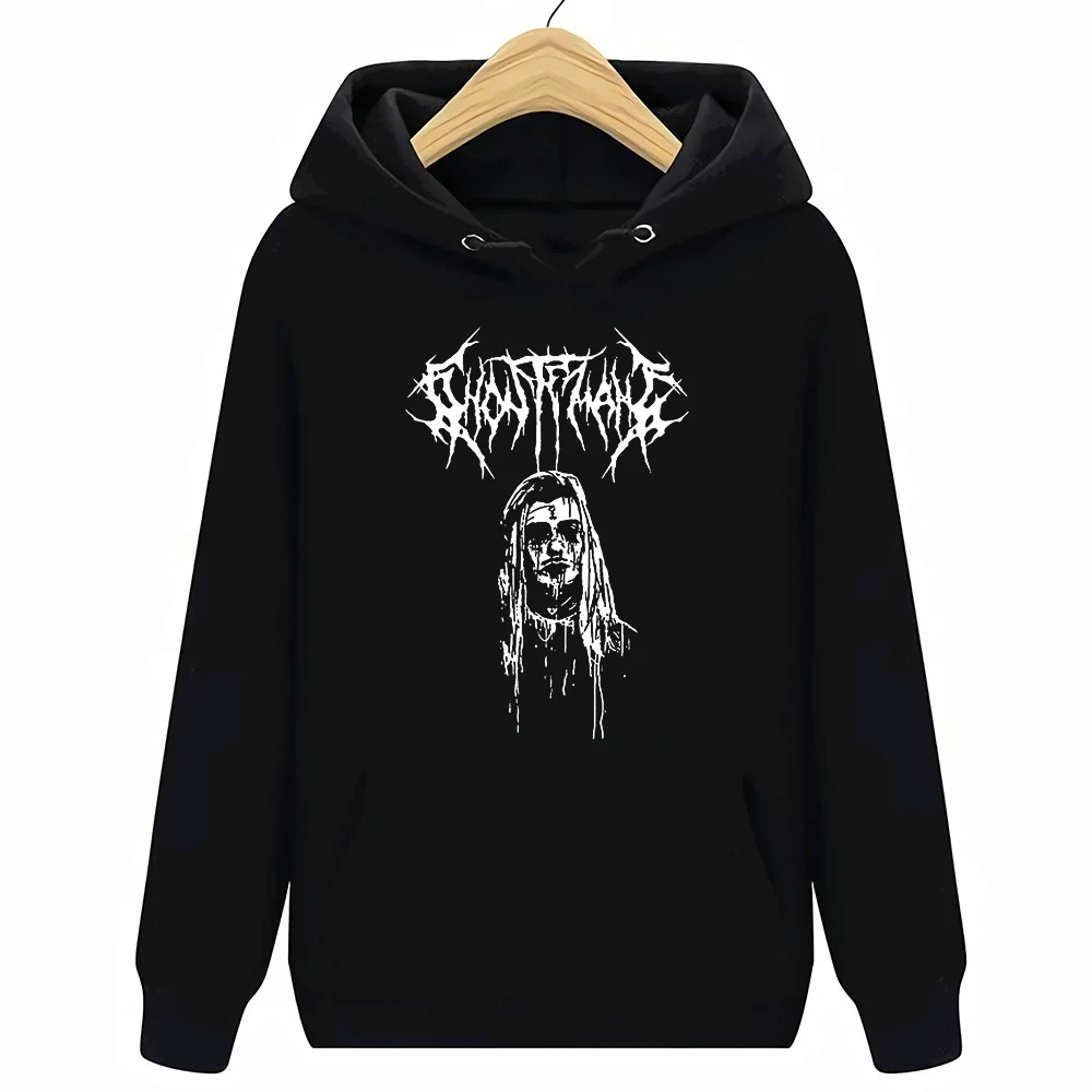 SYNDICATE свитшоты GHOSTEMANE лиловый насос UZI XAN YACHTY POUYA GBC открытые толстовки - Цвет: Черный