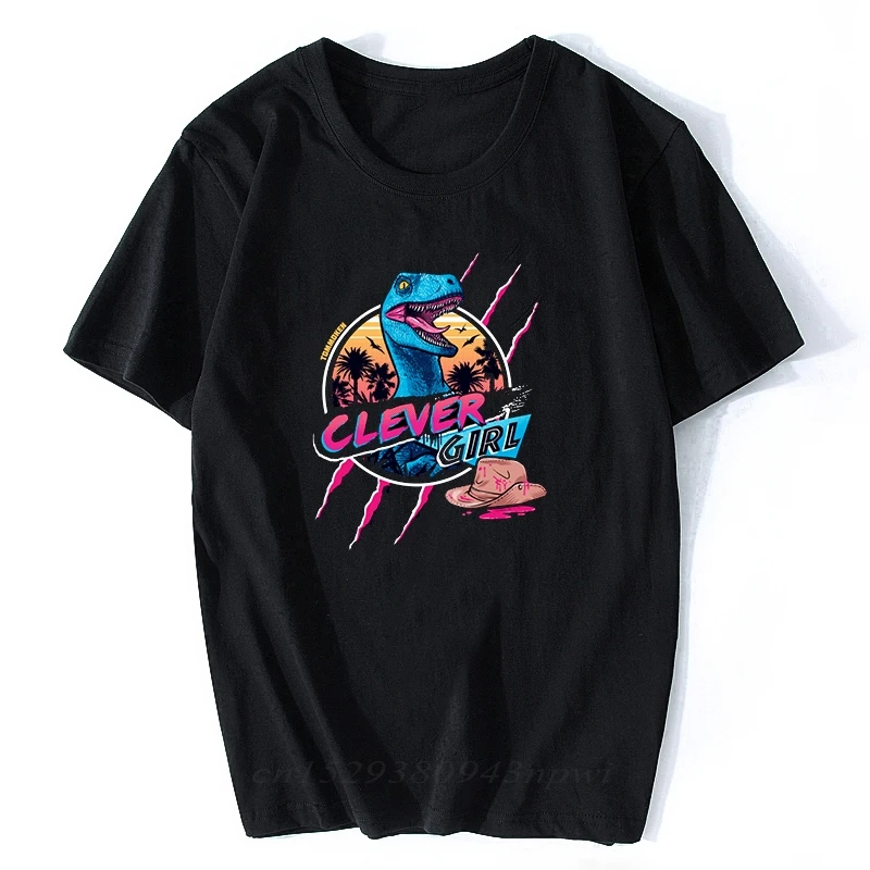 В стиле Парк Юрского периода Футболка с принтом забавная Мужская футболка Harajuku