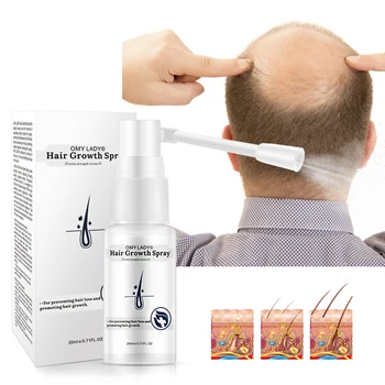 

Hair Growth Spray Anti Hair Loss Essential Oil Liquid Hair Thickening Essence for Men Women Dry Hair Regeneration Repair
