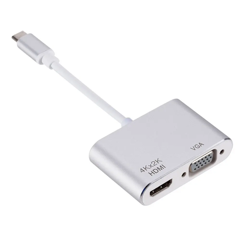 Тип C HDMI конвертер Поддержка 4k USB-C VGA порт адаптер концентратор HDMI адаптер концентратор для ноутбука телевидения