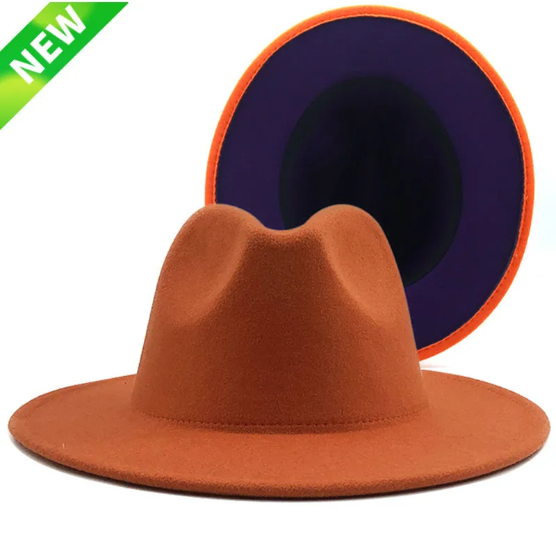 Wool Felt Jazz Fedora Hats Men 
