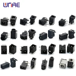 5/10PCS DC-002 005 044 DIP Series DC Power Jack 5.5x2.1mm 5.5*2.5mm Female Plug Socket Adapter Panel Mount Connector