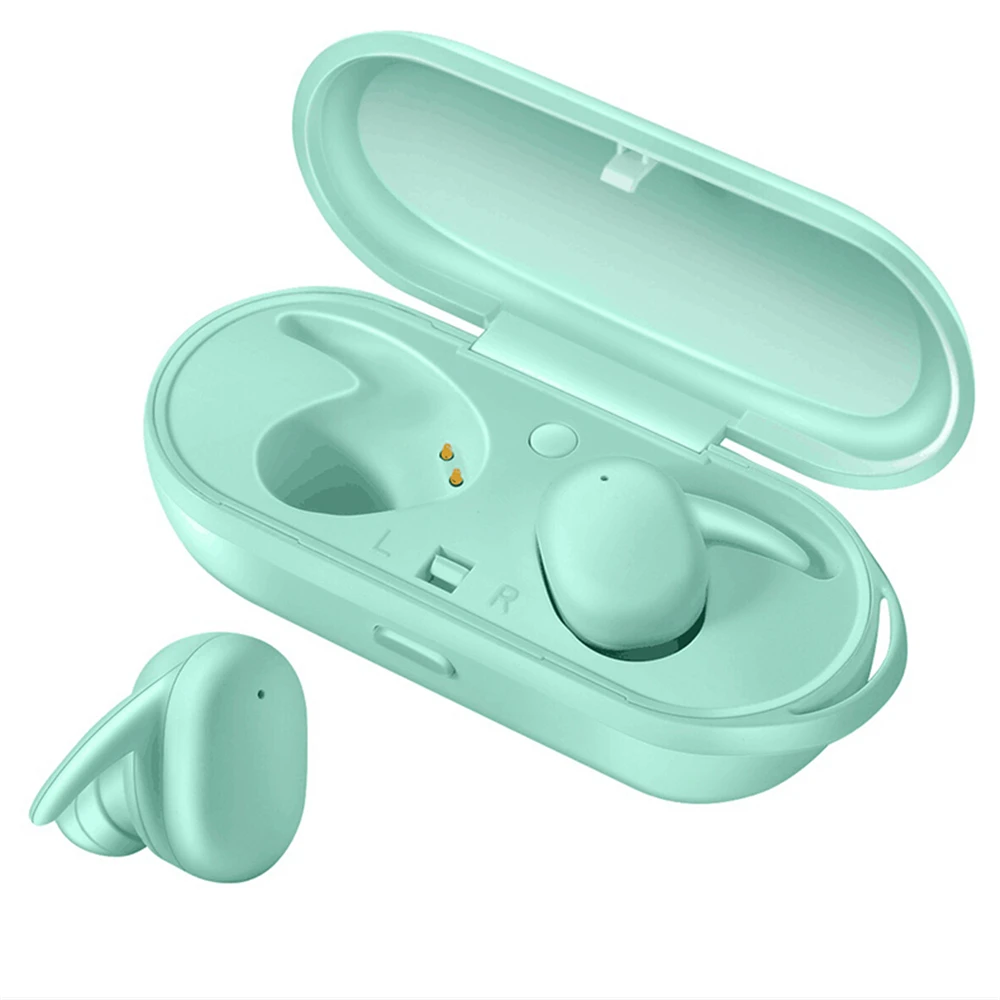 TWS, беспроводные мини Bluetooth наушники, мобильные стерео наушники, спортивные наушники с микрофоном, сенсорное управление, портативная зарядная коробка