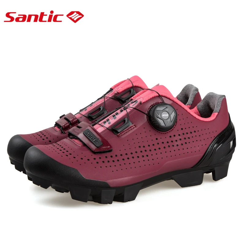 Zapatos ciclismo Santic para mujer, zapatos de bicicleta de carretera, suela de nailon, zapatillas deportivas para mujer, zapatos de MTB para montar bicicleta para mujer LS18002|Zapatillas de ciclismo| -