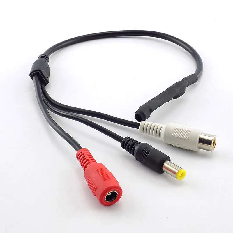 Мини аудио Микрофон для видеонаблюдения микрофон для безопасности аудио камера звук монитор pick Up RCA кабель питания для CCTV камеры DVR K09