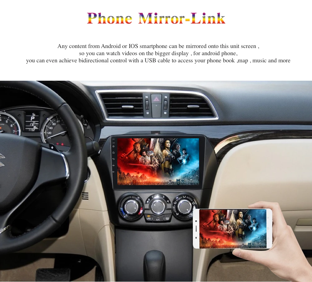 Excellent Android 9.0 Car Radio 2 Din GPS for Suzuki Ciaz Alivio 2016 2017 2018 PX6 DSP IPS HDMI 4Gb+64Gb RDS WIFI RDS USB BT Mirror-link 7