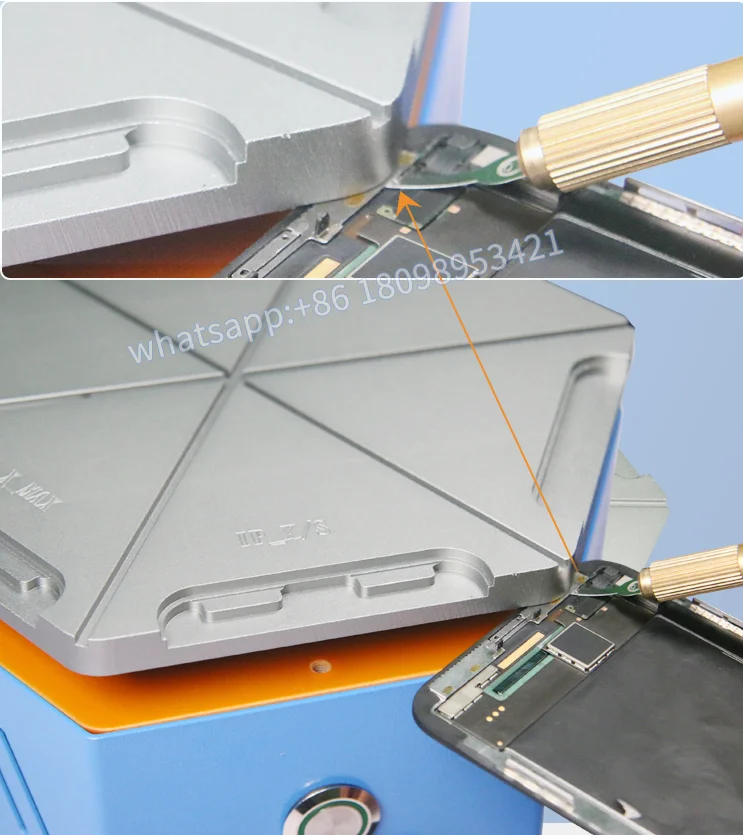Sameking ЖКД горячая пластина машина для iphone x xs max xr 360 градусов Мультифункциональный с ЖК-дисплеем Отдельная машина