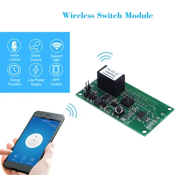 

Wifi Smart Switch Safe Voltage WiFi Wireless Switch Smart Home Module Support Secondary Development Works Alexa