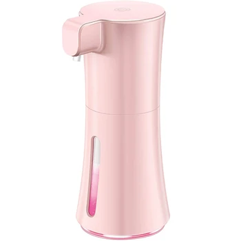 

Automatic Soap Dispenser, Pressless Foaming Soap Dispenser, Infrared Motion Sensor Soap Dispenser, Pink
