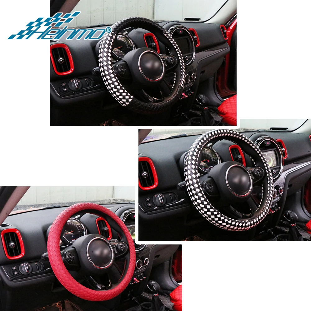 Для MINI Cooper R60 F60 F54 R55 нескользящая обувь ручной работы крышка рулевого колеса Стикеры Запчасти для мини R56 R57 R58 R59 R61 F55 F56 F57