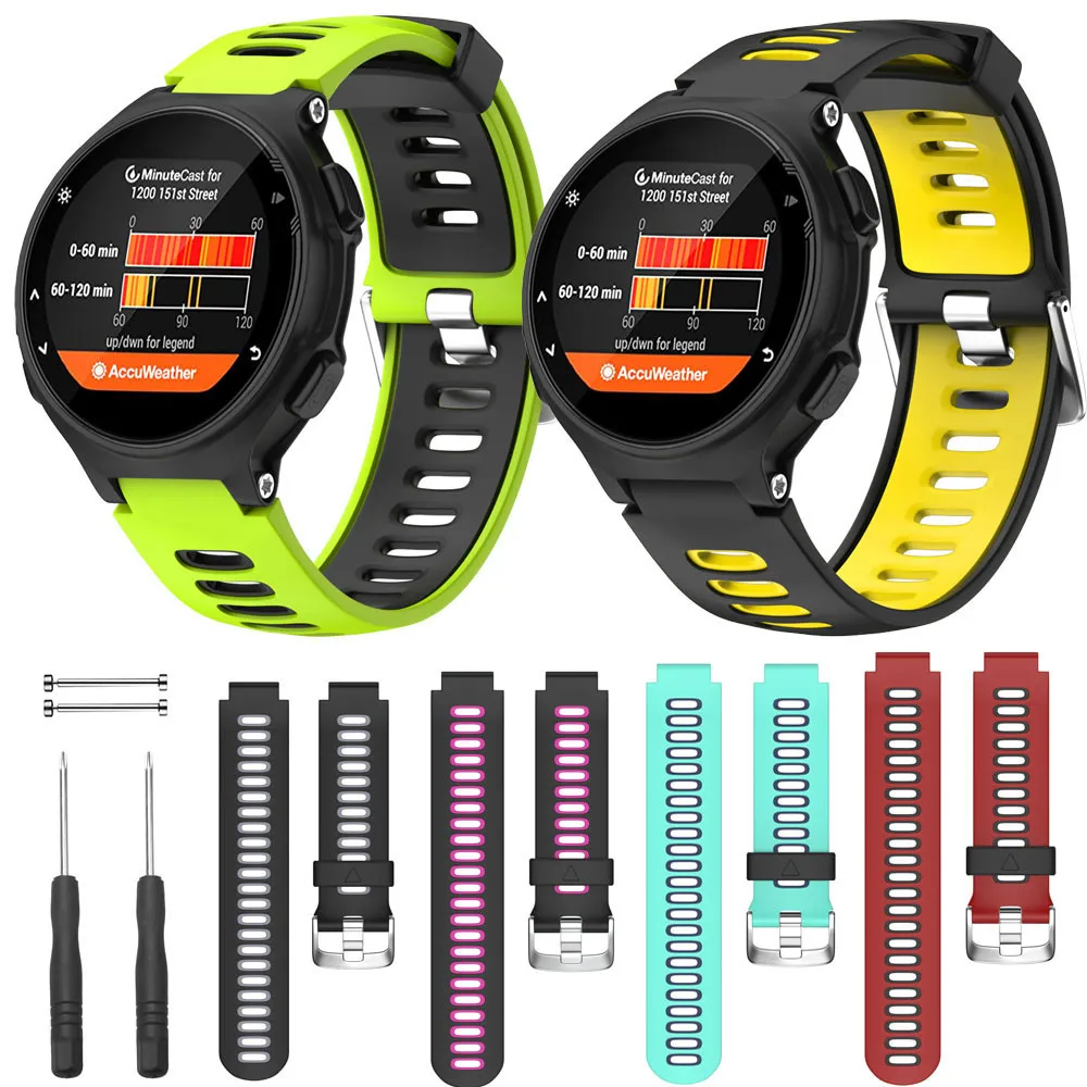 Мягкая замена для силиконового ремешка ремешок часов Garmin Forerunner 735XT наручных 6